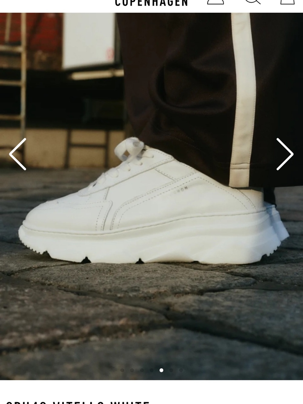 🇩🇰CPH40🇮🇹Vitello Copenhagen Studios White Sneakers from🇩🇰 & Italian🇮🇹 Leather